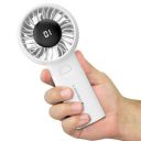 ZEBRONICS Heat Buster 200, Portable Hand Fan, Upto 12h Backup, 3600mAh Rechargeable Battery (White)...