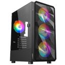 ZEBRONICS Hornet Mid-Tower Premium Gaming Cabinet ATX, 4 ARGB Fan, LED Control Switch, Window Tempered Glass Panel, USB 3.0, Top AIO Cooler Support, Magnetic Dust Filter (Black)...