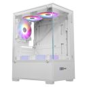 ZEBRONICS Iceberg Premium Gaming Chassis with Support for mATX (White)...