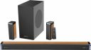 ZEBRONICS Juke Bar 9530 Dolby Audio Wired Subwoofer & Dual Rear Satellites, Wooden Finish 550 W Bluetooth Soundbar (Black, 5.1 Channel)