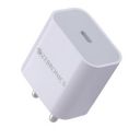 Zebronics-MA104B Type C Single Port Adapter 20 watts PD, High Efficiency (White)...