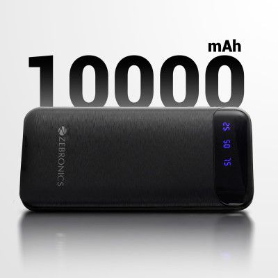 ZEBRONICS MB10000S4 Power Bank, 10000 mAh, 12W, Dual USB Output