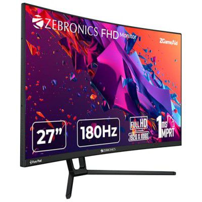 [Extra Rs.3500 Off] ZEBRONICS N27B 27" 1500R Curved Gaming Monitor