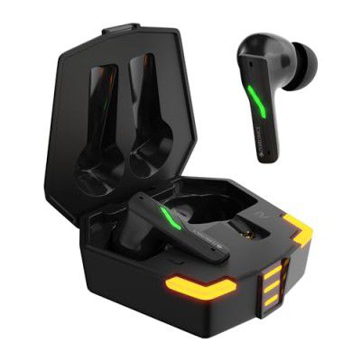 ZEBRONICS New Launch BEAST in-Ear Wireless Earbuds, 24* Hours Backup, Bluetooth v5.4, Flash connect, Gaming Mode, Touch Control, Voice Assistant Support, Splash Proof Design