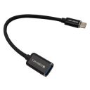 ZEBRONICS OTG1 Type C to OTG Connector with Male Type-C 3.1 Gen 1, Female USB 3.0 5Gbps*, 15cm Braided Cable, Metal Body, Sleek Design...