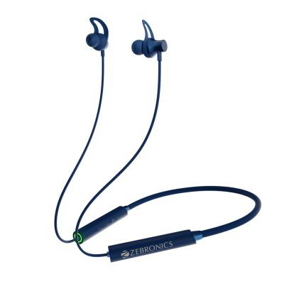 ZEBRONICS Newly Launched Yoga 9 with 45 Hours Backup Bluetooth v5.2 Wireless Neckband, ENC Calling Gaming Mode 