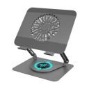 ZEBRONICS NS4000 Rotatable Laptop Metal Stand, Upto 17 inch, 360° Fidget Rotation, Carbon Steel Body...