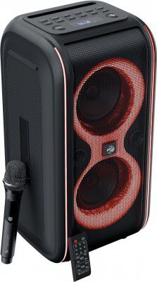 ZEBRONICS Party Fyre 90 Trolley Speaker 60 W (Black, Mono Channel)