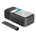 ZEBRONICS PIXAPLAY PRO 500, Ultra Short Throw, Smart Projector, 12500 Lumens, 90 Inch Screen Size, Electronic Focus, Android, Air Mouse, Built-in Speaker, Bluetooth, HDMI, WiFi, 1080p, Miracast...