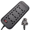 ZEBRONICS POWER BAR 282, Power Strip, 2500 Watts, 10 Amps, 1x Type C Port (15.5W)...
