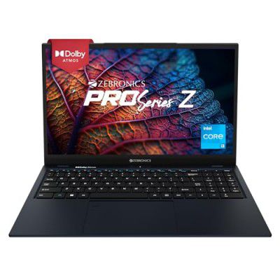ZEBRONICS PRO Series Z NBC 3S, Intel Core 12th Gen i3 Processor ( 8GB RAM & 512GB SSD ) Laptop