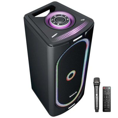 ZEBRONICS ROXOR PRO Party Bluetooth Speaker, Dolby Audio, 120W, Upto 6h Battery, Karaoke, Bluetooth v5.4