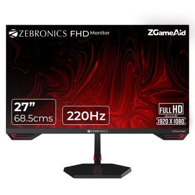 Zebronics S27A 27"" Gaming Monitor, 220Hz Refresh Rate, Fast IPS Display