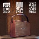ZEBRONICS SARGAM 20 Watts Portable Wireless Bluetooth Speaker with Retro Design, Dual Drivers, USB, Built-in Rechargeable Battery...