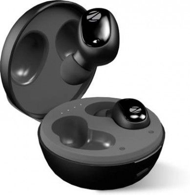 ZEBRONICS Sound Bomb 1, TWS with 12H Backup, BT v5.0, Splash Proof, Touch Control Bluetooth  (Black, True Wireless)