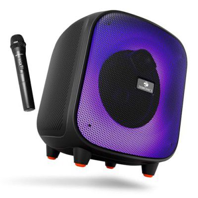 ZEBRONICS Sound Feast 800, Portable Party Bluetooth Speaker, 55 Watts | 6.3mm MIC, Deep Bass