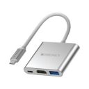 ZEBRONICS TA150 PRO 3 in 1 Type C Multiport Hub with 4K HDMI, USB 3.0, Type C PD...