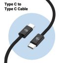 ZEBRONICS TT60+ Type C - Type C Braided Cable, 60 Watts, Rapid Charging, Compatible with iPhone 15 | Samsung | OnePlus...