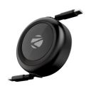 Zebronics Type C - Type C Retractable Cable, 60 Watts (Wattz 60RCC1, Black)...