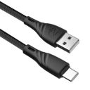 ZEBRONICS UT300 Type C Cable 3A (max), Rapid charging with Nylon braided cable (Black)...
