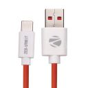 ZEBRONICS UT65 USB to Type C charging cable, 65W max, 6.5A, Multi protocol, Rapid charge support, 1 meter length, Data transfer, 15000+ bends tested(Red+white)...