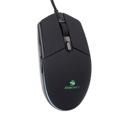 ZEBRONICS WAR M, Wired Gaming Mouse, up to 4200 DPI with 6 Buttons,