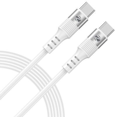 Zebronics Wattz 60CC2 Type-C to Type-C Soft Silicone Cable, PD 60W