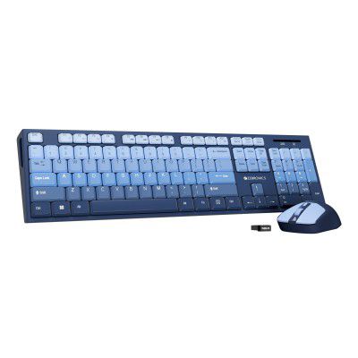 Zebronics Wireless Keyboard & Mouse Combo, 104 UV-Printed Keys