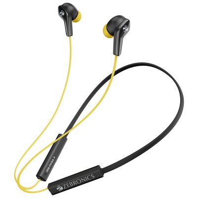 Zebronics Yoga 4 In-Ear Wireless Earphone with Mic (Bluetooth 5.2, Voice Assistant Support, Black)