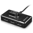 ZEBRONICS Zeb-100HB 4 Ports USB Hub for Laptop, PC Computers, Plug & Play, Backward Compatible - Black...
