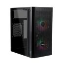 Zebronics Zeb-AUXO Premium Gaming Cabinet with Micro ATX Support, USB3.0, Dual 120mm Front Multicolor LED Fans, Tempered Glass, 255mm VGA Size, Maximum 4X SSD 2X HDD Capacity and Top Mount PSU...