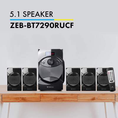 Zebronics ZEB-BT7290RUCF Multimedia Speaker with Bluetooth connectivity,USB,FM and Remote Control