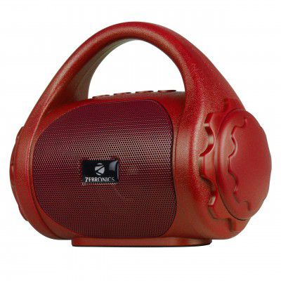Zebronics Zeb-County Bluetooth Speaker with Built-in Fm Radio, Aux Input and Call Function, 3 Watts