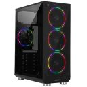 Zebronics Zeb-Cronus Premium Gaming Cabinet 4 x120mm Rainbow Double Ring LED Fans...