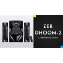 Zebronics Zeb-DHOOM 2 2.1 Multimedia Speaker with Bluetooth Connectivity,USB Connectivity and Aux Input...