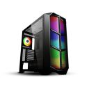 ZEBRONICS Zeb-Ironside (ZEB-872B) Premium Gaming Chassis with a Front Panel RGB Light, 15 LED Modes, 120MM Rear RGB LED Fan, Tempered Glass Side Panel...