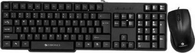 ZEBRONICS Zeb-Judwaa 750 Combo Wired USB Standard Desktop Keyboard Compatible 