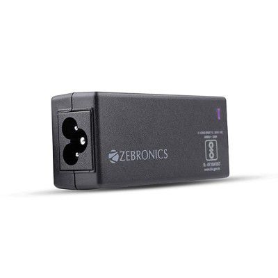 ZEBRONICS Zeb-LA453019545D 19.5V/65W Laptop Adapter with 4.5X 3mm Connector with LED Indicator