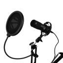 ZEBRONICS Zeb-Lucid PRO Desktop Mount Condenser Microphone with 2M USB Cable for Computer/PC, Cardioid Pattern, Metal Body, High Sensitivity, Shock Mount, Plug & Play, Unidirectional, Black...