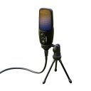 ZEBRONICS Zeb-Lucid RGB Gaming-Tripod Condenser Microphone with 2M USB Cable for Computer/PC, Cardioid Pattern, RGB Lights, Metal Body Sensitivity Control, Headphone Output and Mute/Unmute Button...