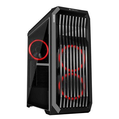 Zebronics Zeb-Magnum Premium Gaming Chassis Features Transparent Side Panel