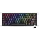 Zebronics ZEB-MAX NINJA 61 keys wireless mechanical keyboard with 3 Bluetooth connections, 2.4GHz Nano receiver, Type C wired mode, RGB backlit, built-in rechargeable battery and N-key rollover(Black)...