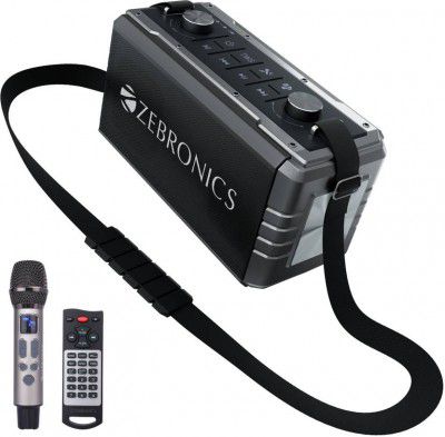 ZEBRONICS ZEB MUSIC BOMB 2 80 W Bluetooth Party Speaker  (Grey, Mono Channel)