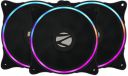 ZEBRONICS ZEB-PGF510C 120mmx3 Premium Chassis ARGB Fans Combo Kit 12 LEDs, ARGB Extender and Dual 3 Pin Connector....