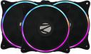 Zebronics ZEB-PGF510C 120mmx3 Premium Chassis ARGB Fans Combo Kit with RGB Controller, Remote, 39.6CFM Airflow, Hydraulic Bearing, Halo Ring with 12 LEDs, ARGB Extender and Dual 3 Pin Connector...