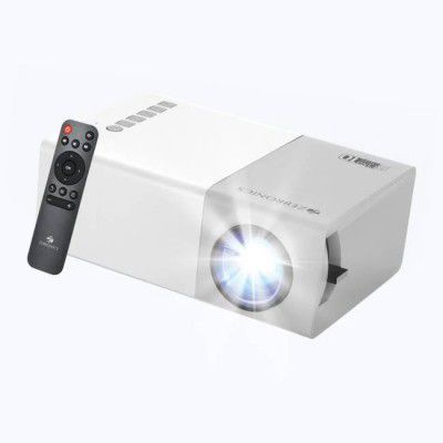 ZEBRONICS ZEB-PIXAPLAY 10 LED with FHD 1080p support, 480p Native & Built-In-Speaker (800 lm / Remote Controller) Portable Projector  (White)