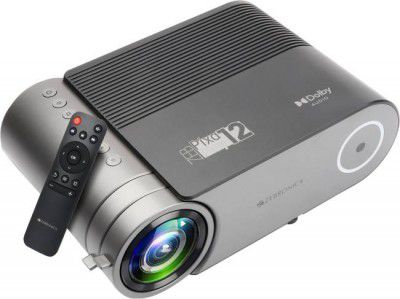 ZEBRONICS Zeb-PixaPlay 12 (3000 lm / 1 Speaker / Remote Controller) Projector (Black)
