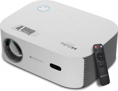 ZEBRONICS ZEB-PIXAPLAY 17 (6000 lm / Remote Controller) Android 1080p FHD with DOLBY AUDIO, WiFi Dual Band 2.4/5GHz, HDMI x2, USB, iOS mirroring, Miracast, Bluetooth v5.1, Ceiling mount Smart LED Proj