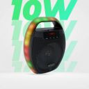 ZEBRONICS Zeb-PSPK 3 (Sound feast 60) with Bluetooth v5.0, 6 RGB Modes, 20hrs playback time 10 W Bluetooth Speaker (Black, Stereo Channel)...