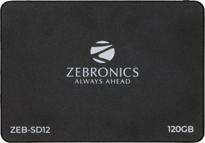 ZEBRONICS ZEB-SD12 120GB 2.5 inch Solid State Drive (SSD) with SATA III Interface 6Gb/s Fast Performance Ultra Low Power Consumption S.M.A.R.T Thermal Management and Silent Operation